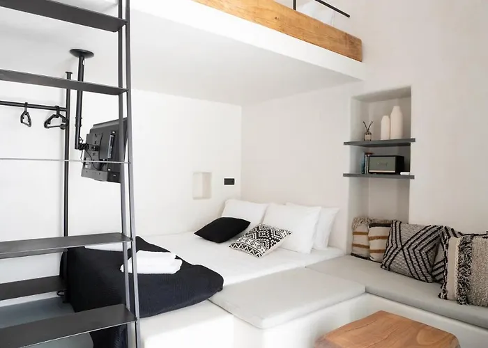 Mykonos Windmills Nest Boho House Chora 2-4 Guests - By Hospirit شقة